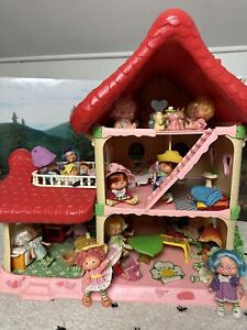 MA Local Pickup - Big LOT Strawberry Shortcake Dolls Berry Happy Home Dollhouse