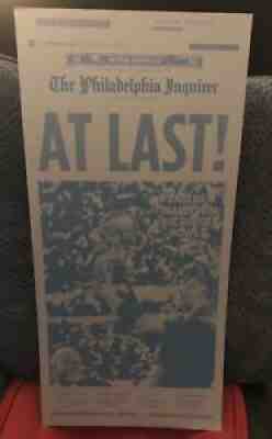 Philadelphia Inquirer Printing Plate Super Bowl 52 Eagles Champs Foles 2/5/18