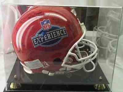 AUTHENTIC 2006 TOPPS SUPER BOWL XL 30+ SIGNED FULL SIZE HELMET W/DISPLAY, JSA