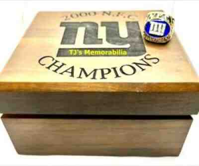 2000 NEW YORK NY GIANTS NFC CHAMPIONS CHAMPIONSHIP RING JOSTEN DIAMONDS 14K PLYR