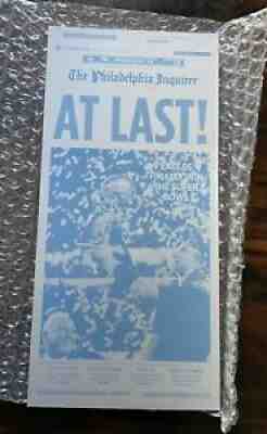 Philadelphia Eagles Super Bowl Champions Newspaper Inquirer Printing Press Plate