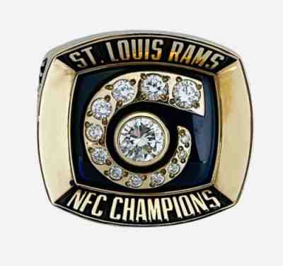 ð?? 2001 St. Louis Rams Super Bowl XXXVI NFC Champions 14K ð??? Championship Ring!