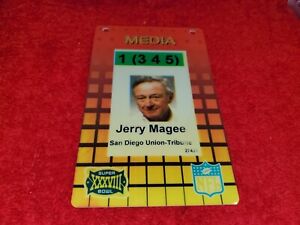 RARE SUPER BOWL XXXVIII 2004 PRESS PASS TOM BRADY 2ND SUPER BOWL 2ND WIN