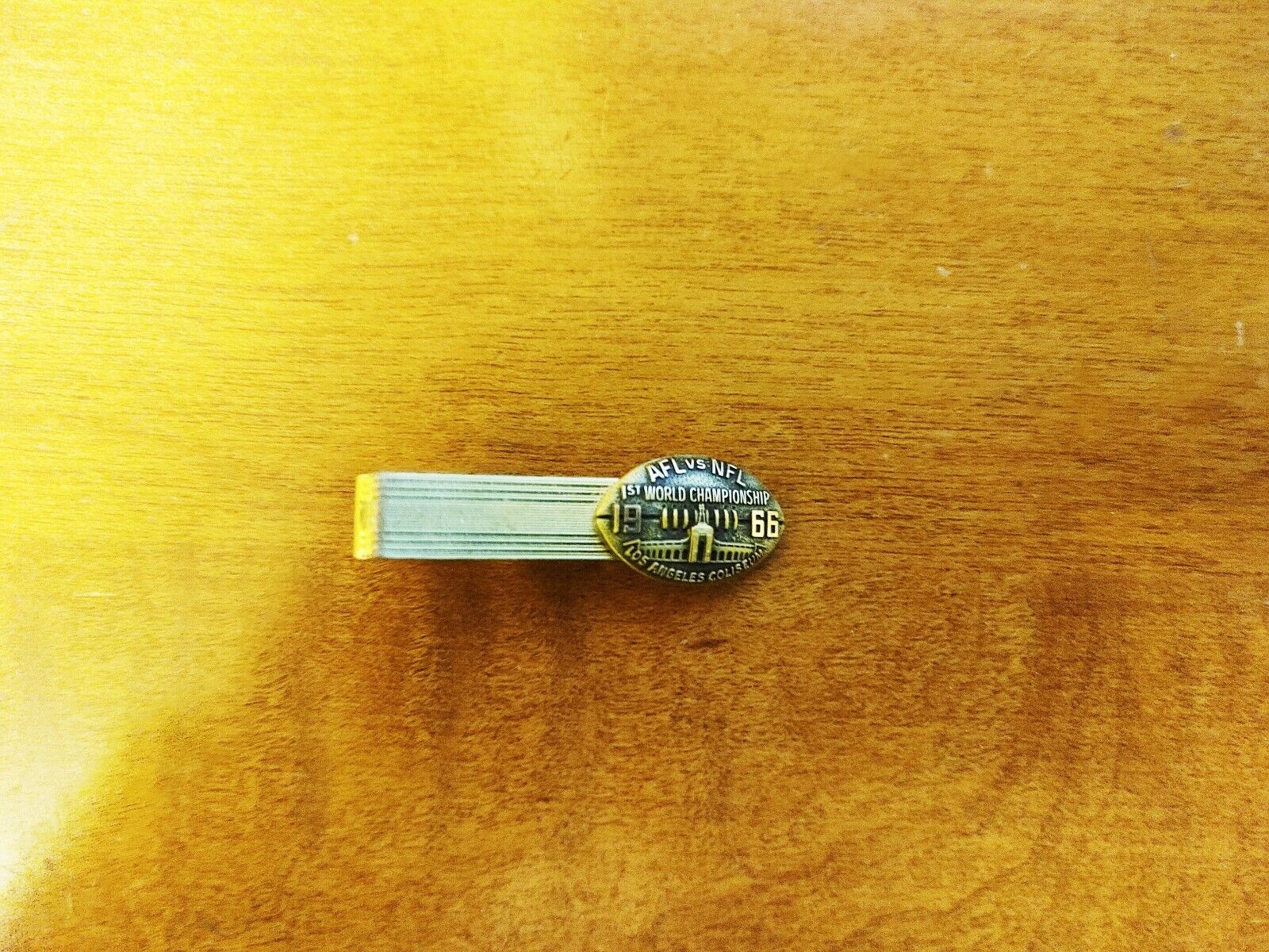 GREEN BAY PACKERS 1966 1967 SUPER BOWL I ONE PRESS TIE CLIP CLASP SBI