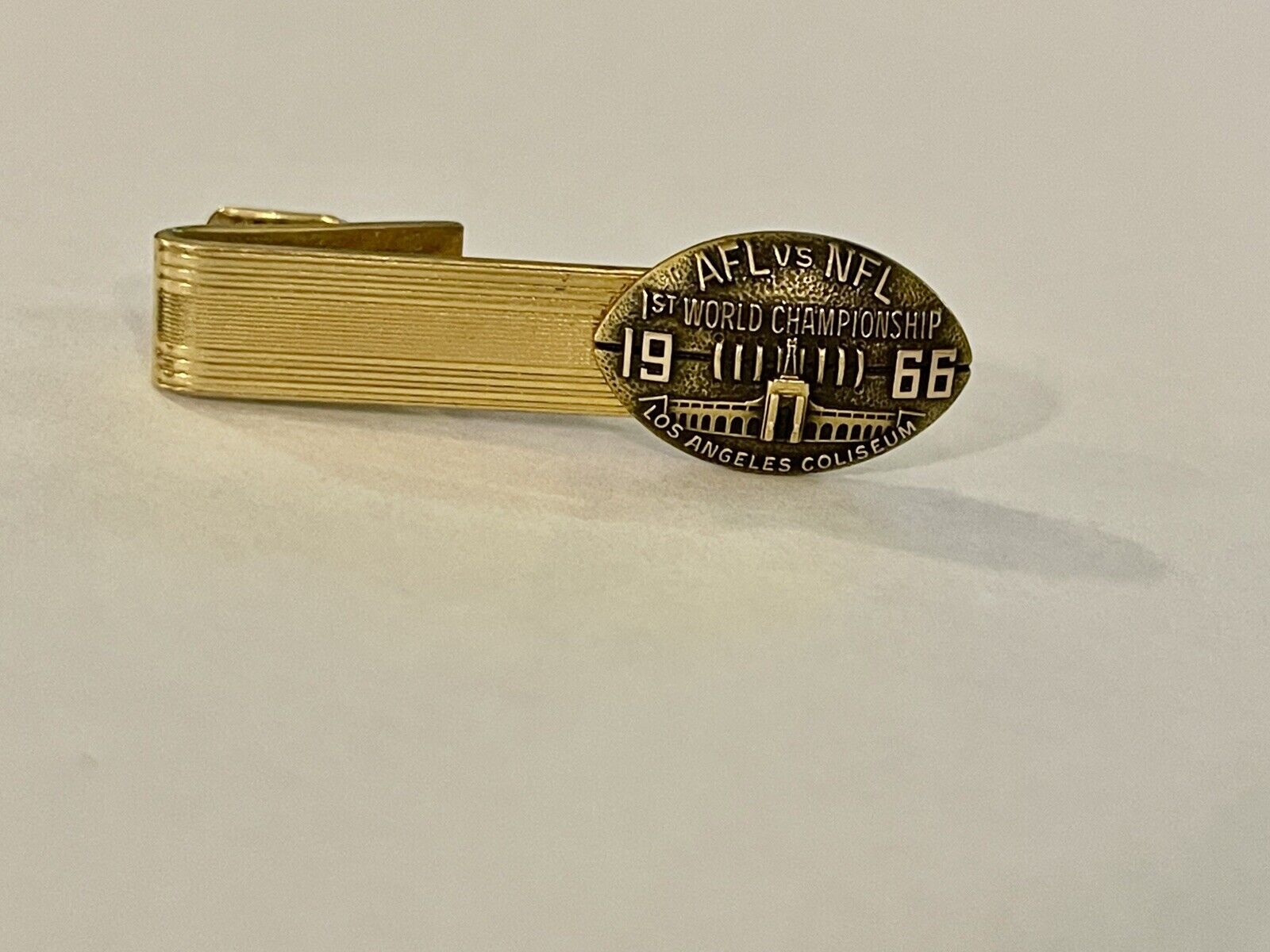 Rare Vintage 1966 Super Bowl 1 Media Press Pin Tie NFL