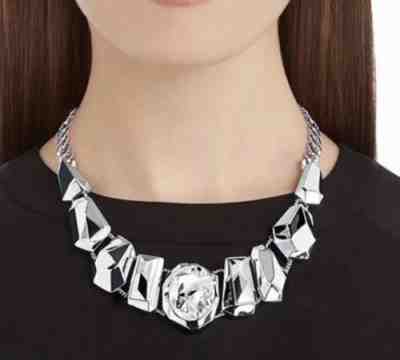 NEW AMAZING ATELIER SWAROVSKI Jean Paul Gaultier LARGE REVERSE NECKLACE $349 RET