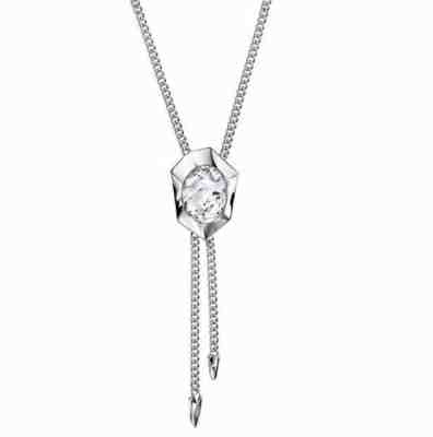 NIB $169 Atelier Swarovski Jean Paul Gaultier Reverse Tie Necklace  #5226173