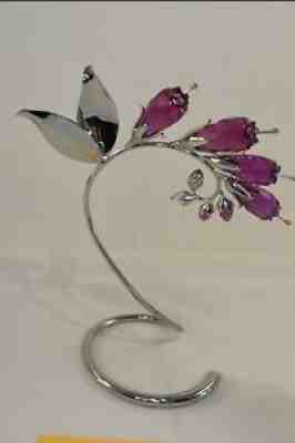 スワロフスキー　Dacea Fuchsia　945871　クリスタル　置物 SWAROVSKI CRYSTAL PARADISE FLOWERS - DACEA FUCHSIA 945871 - The