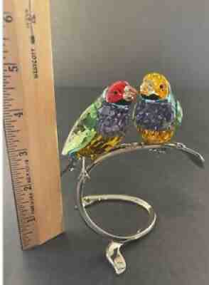 SWAROVSKI CRYSTAL Birds - GOULDIAN FINCHES - 1141675 Mib Complete Authentic