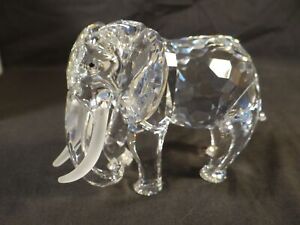 SWAROVSKI 1993 "INSPIRATION AFRICA" THE ELEPHANT CRYSTAL FIGURINE, AUSTRIA, MIB