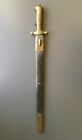 Antique 19th Cent. Italian Bersaglieri Sabre Bayonet & Scabbard w/ Maker's Marks