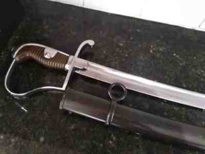 Antique german 1873 artillery sword sabre old 5/20 ww1 used rare 1920 stamp