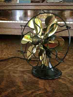 Antique Electric Fan, Brass Blade, GE General Electricï¿¼ 6â? Vintage Old