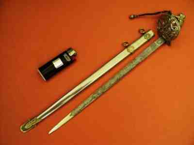 old prussian infantry officer sword m1899 miniature WKC solingen for kaiser day