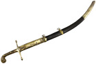 Antique Ottoman Turkish Shamshir Sword Wootz Gold Gilt Silver Mounts Hallmarked