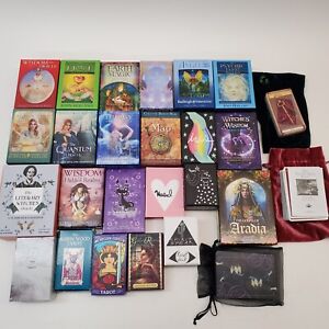 Lot 26x Tarot & Oracle Card Decks w/ Guide Books Vintage Indie EXCELLENT COND.