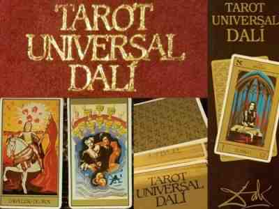 Tarot Universal Dali, Salvador Vintage Cards Red Velvet Original 1984 Deck RARE
