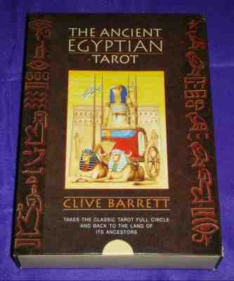 Ancient Egyptian Tarot - Clive Barrett. 78-Card Deck & Book. Very rare + OOP.