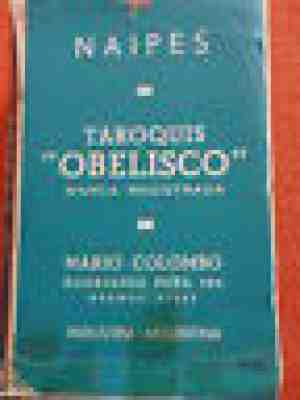  VINTAGE TAROQUIS OBELISCO 1950´S TAROT CARDS DECK COLLECTOR ITEM MARIO COLOMBO 