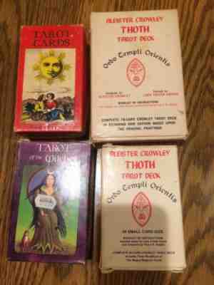 Vintage Aleister Crowley Thoth Tarot Card Deck AC78 Complete Set PLUS MORE!