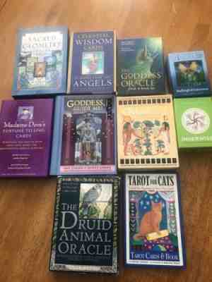 Oracle/tarot Card Lot Of 10 Decks. Unusual Fun Decks