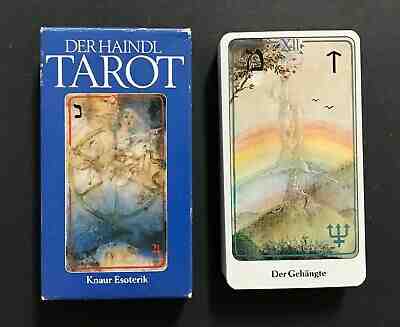 Vintage Haindl Tarot Cards Deck Knaur Esoterik 1988 Germany