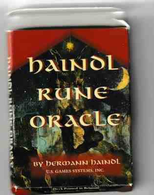 HAINDL RUNE ORACLE DECK & BOOK, 1997. Vintage. Collectible