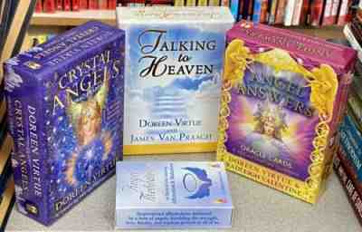 Gently Used Lot 4 Decks Booklets Angel Mediumship Meditation Doreen Virtue Cards