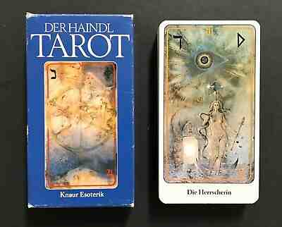 Vintage Haindl Tarot Cards Deck Knaur Esoterik 1988 Germany