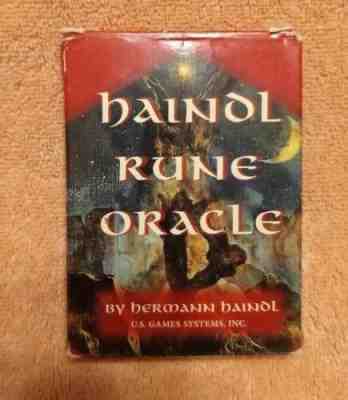 Haindl Rune Oracle Kit - Hermann Haindl. Rare OOP 25-Card Deck w/ manual