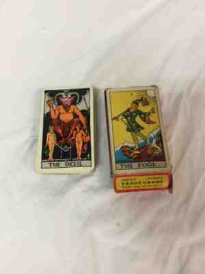 Vintage Tarot Card Deck Pink Ankh University Books Waite 78 Cards