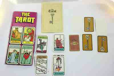 vintage hoi polloi tarot deck, 78 complete 1972 The Tarot. OOP Box manual cards