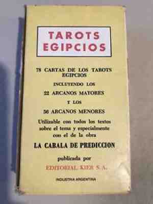 FAMOUS ORIGINAL EGIPCIOS TAROT KIER 78 CARDS DECK MADE IN ARGENTINA 1980â??s