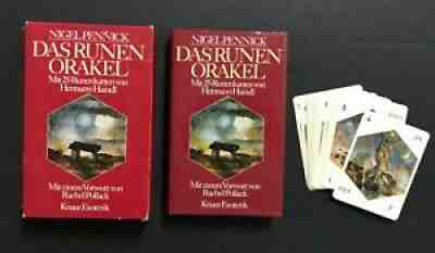 Haindl Rune Oracle Fortune Telling Cards Deck Book Set Knaur Verlag