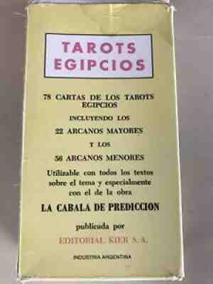 FAMOUS ORIGINAL EGIPCIOS TAROT KIER 78 CARDS DECK MADE IN ARGENTINA 1980â??s