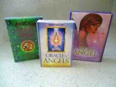 Lot of 3 Angel Oracle Card Decks NEW & SEALED Angel Heart Sigils Ask An Angel