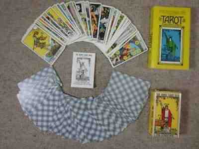 Vtg Rider Waite Tarot Card Deck Â©1971 w Pictorial Key to the Tarot Book VGC