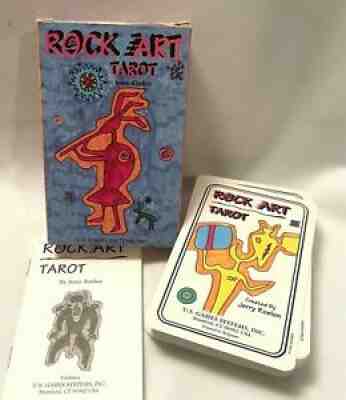 Rock Art Tarot Card Deck by Jerry Roelen RK78 Printed in Belgium 1996 1st Ed.