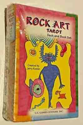 Rock Art Tarot Card Deck and Book Set by Jerry Roelen (1997, Sealed, Paperback)