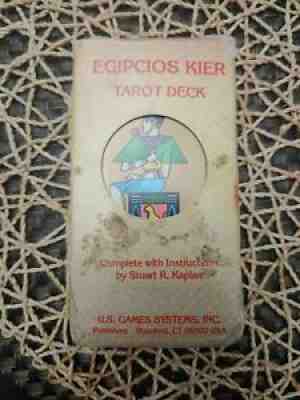 Vintage Egipcios Kier Tarot Deck Complete 78 Cards with Instructions 1984 Egypt