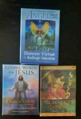 3 X DOREEN VIRTUE ANGEL ORACLE CARDS SEALED NEW