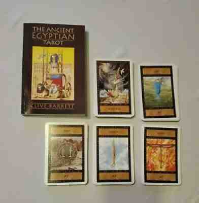 Ancient Egyptian Tarot - Clive Barrett 78-Card Deck & Book Set W/Box