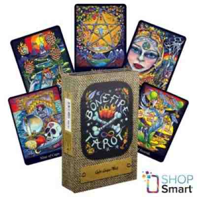BONEFIRE TAROT CARDS DECK BOOK SET SCHIFFER PUBLISHING ANGUS-WEST NEW