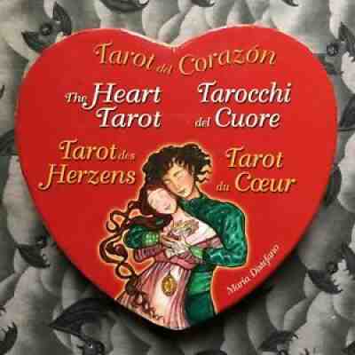 The Heart Tarot - book and deck set - Maria Distefano - RARE collector's item