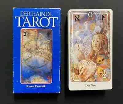 XXL LARGE Vintage Haindl Tarot Cards Deck Knaur Esoterik 1988 Germany