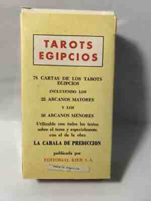 1970â??s OLD VINTAGE FAMOUS KIER EGIPCIOS EGYPTIAN TAROT 78 CARDS DECK ARGENTINA