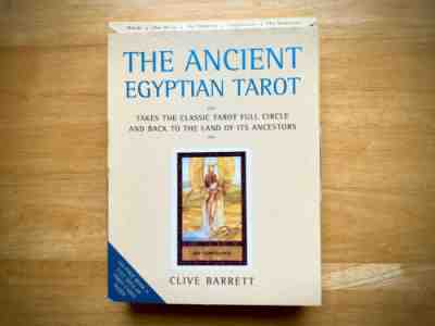 The Ancient Egyptian Tarot Box Set Book & Deck - Signed by Clive Barrett RARE!!!