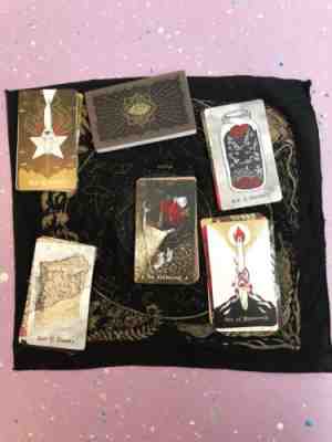 Slow Holler Tarot, Full Deck w/ Book and Cloth - Very Rare, Excellent Condition