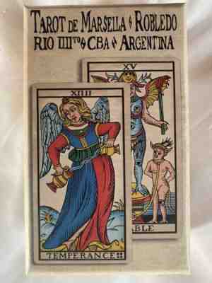 MARSEILLE MARSELLA TAROT CARDS DECK COLLECTOR ITEM BY ROBLEDO RÃO IIII ARGENTINA