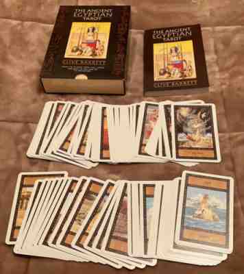 1994 ANCIENT EGYPTIAN TAROT Barrett 78 Card Deck & 152 Pg Book Great Britain